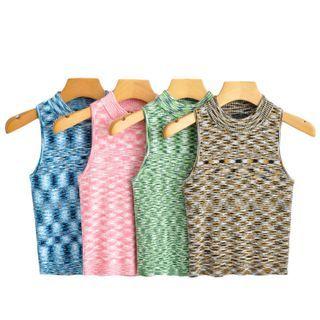 Sleeveless Melange Top