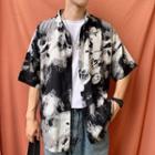 Tie-dyed Short-sleeved Shirt