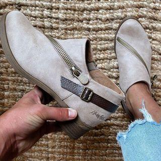 Low-heel Zipped Ankle Boots