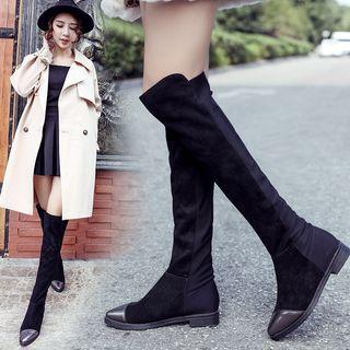 Panel Over-the-knee Boots