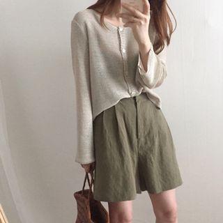 Long-sleeve Cold Shoulder Midi Dress
