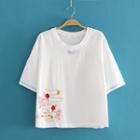 Goldfish Embroidered T-shirt
