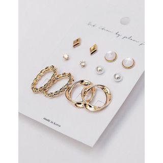 Various Ear Stud Set (12 Pcs)