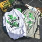 Lettering Short-sleeve T-shirt 9015 - White - 5xl