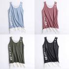 Ripped Mock Two-piece Knit Tank Top