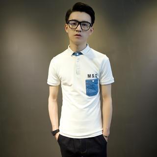 Lettering Polo Shirt