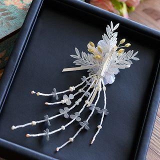 Set: Flower Hair Clip + Lace Headband
