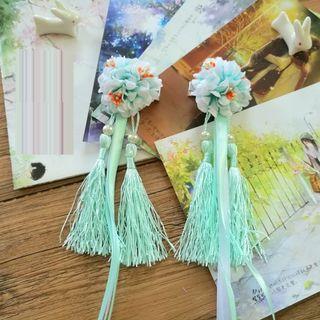 Ancient Style Flower Tasseled Hair Clip