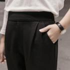 Slit-front Tapered Pants