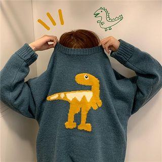 Cartoon Dinosaur Sweater