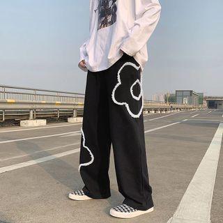 Floral Pattern Sweatpants