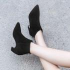 Genuine Leather Low Heel Ankle Boots