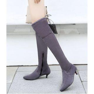 Kitten-heel Over-the-knee Boots
