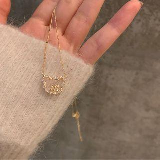 Bear Pendant Necklace Gold - One Size
