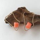 Acetate Irregular Alloy Earring 1 Pair - As Shown In Figure - One Size