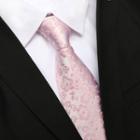 Flower Neck Tie Zsld005 - Floral - Pink - One Size