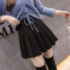 High-waist Pleated Skort