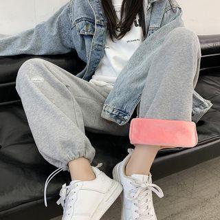 Drawstring-cuff Loose Fit Sweatpants / Set