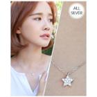 Star-pendant Silver Necklace