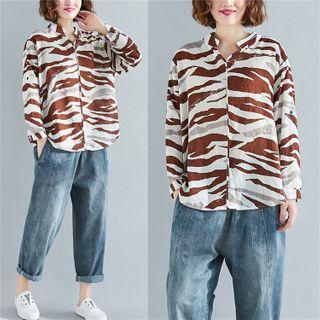 All Over Print Shirt Coffee - One Size