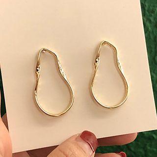 Irregular Hoop Statement Earring 1 Pair - Earrings - One Size