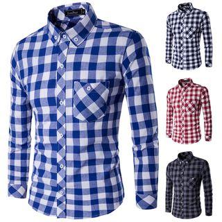 Plaid Button-down Shirt