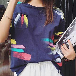 Print Short-sleeve Loose-fit T-shirt