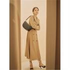 Peaked-lapel Double-breasted Coatdress