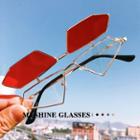Flip-up Geometric Glasses / Sunglasses / Frame Chain / Set