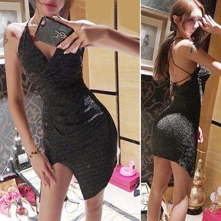 Strappy Backless Bodycon Dress