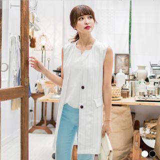 Striped Longline Vest
