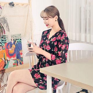 Rosette Chiffon Playsuit
