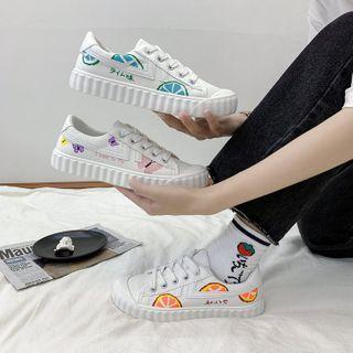 Lemon Print Sneakers