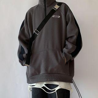 Half-zip Logo Pullover