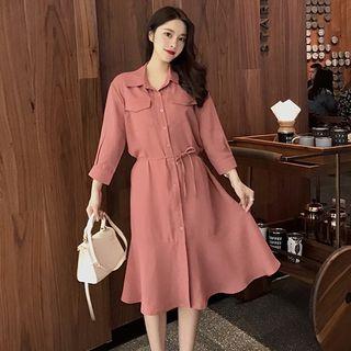 Long-sleeve Mermaid Shirt Dress