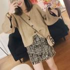 Cardigan / Tweed Skirt / Set