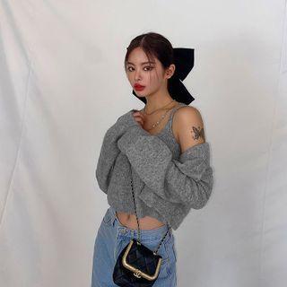 Two-way Large Ribbon Hair Pin Black - One Size