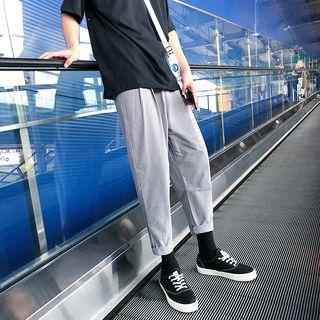 Cropped Roll-up Pants