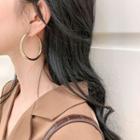Alloy Hoop Earring 1 Pair - Circle - One Size