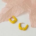Glaze Alloy Earring 1 Pair - Yellow - One Size