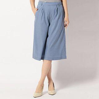 High Waist Capri Wide Leg Pants