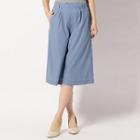 High Waist Capri Wide Leg Pants