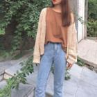 Long-sleeve Chunky Knit Cardigan