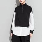 Long-sleeve Stand-collar Mock Two Piece Top