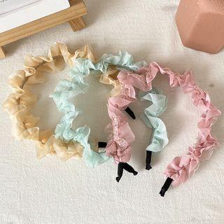 Ruffle Mesh Headband