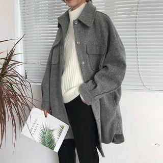 Pocketed Collared Coat