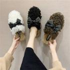 Fluffy Bow Mules