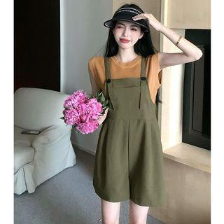 Sleeveless Light Knit Top / Sleeveless Loose Playsuit