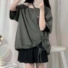 Short Sleeve Off-shoulder T-shirt