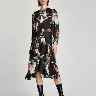 Bow Floral Print Sheath Dress